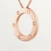 Κολιέ Love, 3 διαμάντια – Ροζ χρυσός, Διαμάντια – Cartier Κολιέ Love, 3 διαμάντια – Ροζ χρυσός, Διαμάντια – Cartier