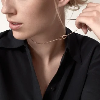 Κολιέ Love, Διαμάντια – Ροζ χρυσός, Διαμάντια – Cartier