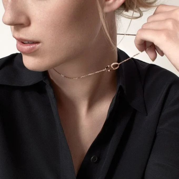 Κολιέ Love, Διαμάντια – Ροζ χρυσός, Διαμάντια – Cartier
