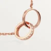 Κολιέ Love, Διαμάντια – Ροζ χρυσός, Διαμάντια – Cartier