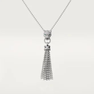 Κολιέ Panthere De Cartier – Λευκόχρυσο, Μαύρο Λάκα, Σμαράγδια, Όνυχας, Διαμάντια – Cartier