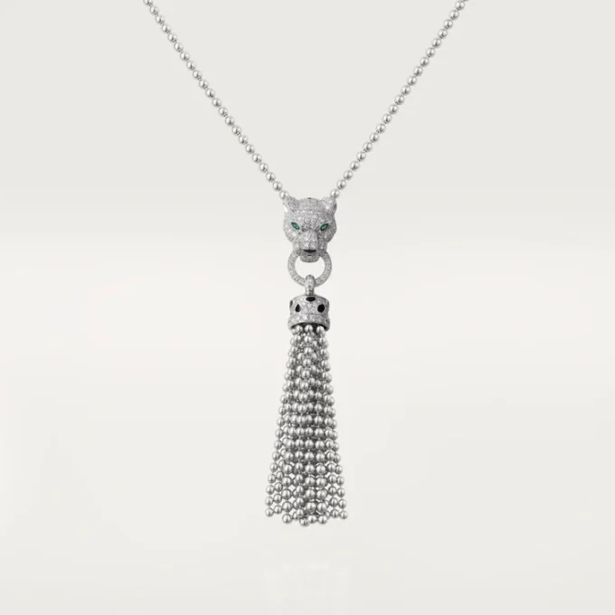 Κολιέ Panthere De Cartier – Λευκόχρυσο, Μαύρο Λάκα, Σμαράγδια, Όνυχας, Διαμάντια – Cartier