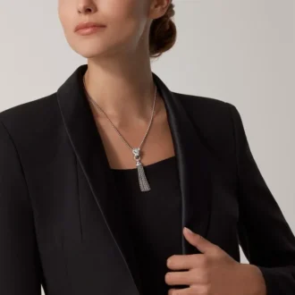 Κολιέ Panthere De Cartier – Λευκόχρυσο, Μαύρο Λάκα, Σμαράγδια, Όνυχας, Διαμάντια – Cartier