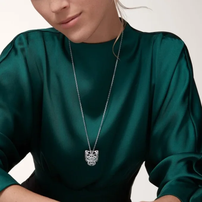 Κολιέ Panthere De Cartier – Λευκόχρυσο, Σμαράγδια, Διαμάντια, Όνυχας – Cartier