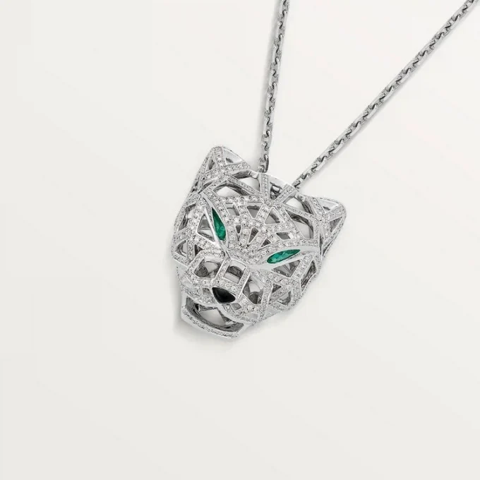 Κολιέ Panthere De Cartier – Λευκόχρυσο, Σμαράγδια, Διαμάντια, Όνυχας – Cartier