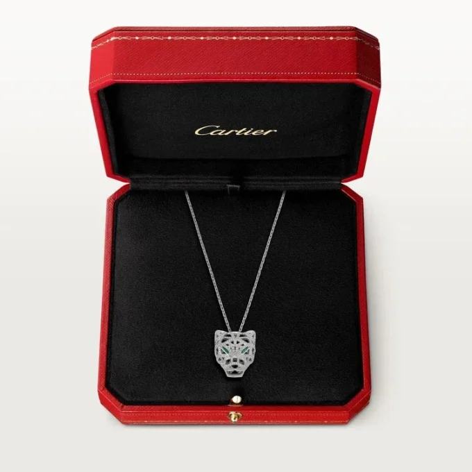 Κολιέ Panthere De Cartier – Λευκόχρυσο, Σμαράγδια, Διαμάντια, Όνυχας – Cartier