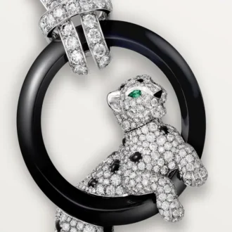 Κολιέ Panthere De Cartier, με πάβινγκ
