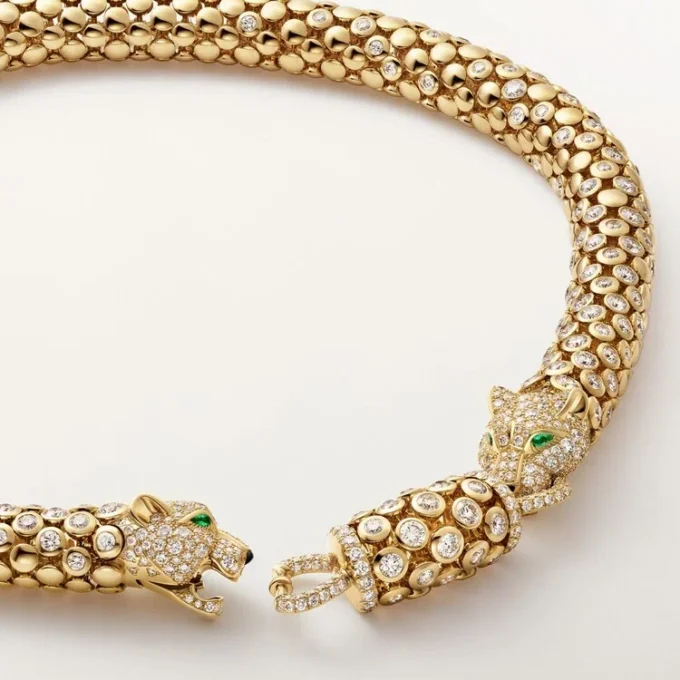 Κολιέ Panthere De Cartier, με πάβινγκ