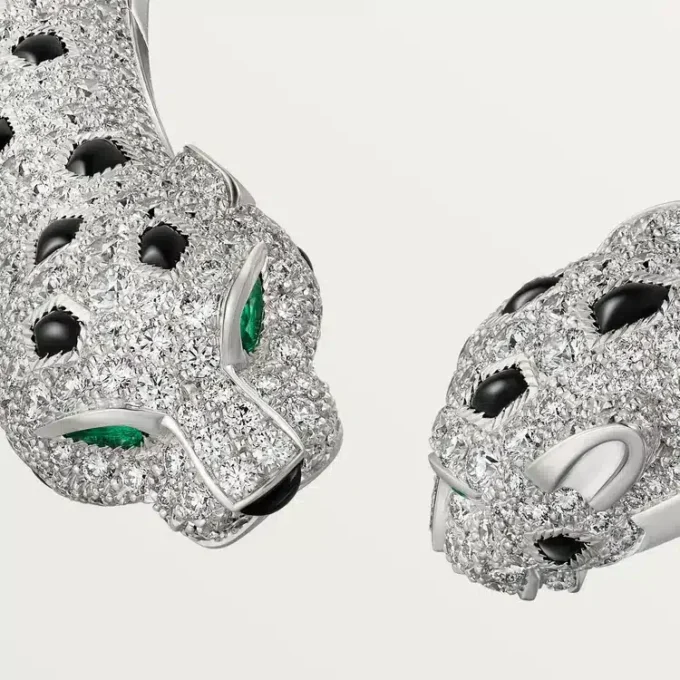 Κολιέ Panthere De Cartier Torque, αρθρωτό, με πάβινγκ