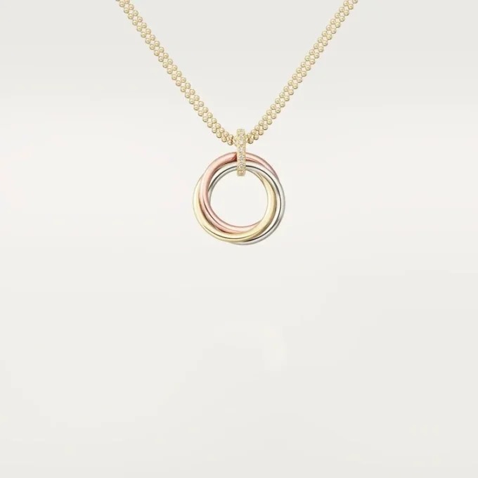 Κολιέ Trinity Diamond Chain σε τρίχρωμο χρυσό | Cartier Us Κολιέ Trinity Diamond Chain σε τρίχρωμο χρυσό | Cartier Us