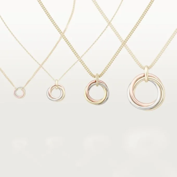Κολιέ Trinity Diamond Chain σε τρίχρωμο χρυσό | Cartier Us Κολιέ Trinity Diamond Chain σε τρίχρωμο χρυσό | Cartier Us