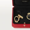 Μανικετόκουμπα Panthere De Cartier – Κίτρινο χρυσό, όνυχας, τσαβορίτες και μαύρο λάκα – Cartier Μανικετόκουμπα Panthere De Cartier – Κίτρινο χρυσό, όνυχας, τσαβορίτες και μαύρο λάκα – Cartier