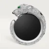 Μανικετόκουμπα Panthere De Cartier – Λευκόχρυσο με επίστρωση ροδίου, διαμάντια, σμαράγδια, όνυχας – Cartier Μανικετόκουμπα Panthere De Cartier – Λευκόχρυσο με επίστρωση ροδίου, διαμάντια, σμαράγδια, όνυχας – Cartier