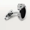 Μανικετόκουμπα Panthere De Cartier – Λευκόχρυσο με επίστρωση ροδίου, διαμάντια, σμαράγδια, όνυχας – Cartier Μανικετόκουμπα Panthere De Cartier – Λευκόχρυσο με επίστρωση ροδίου, διαμάντια, σμαράγδια, όνυχας – Cartier