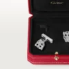 Μανικετόκουμπα Panthere De Cartier – Λευκόχρυσο με επίστρωση ροδίου, διαμάντια, σμαράγδια, όνυχας – Cartier Μανικετόκουμπα Panthere De Cartier – Λευκόχρυσο με επίστρωση ροδίου, διαμάντια, σμαράγδια, όνυχας – Cartier