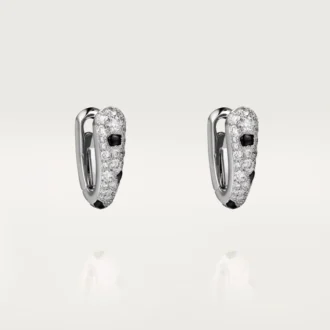 Μικρά σκουλαρίκια Panthere Diamond, λευκόχρυσο | Cartier Us