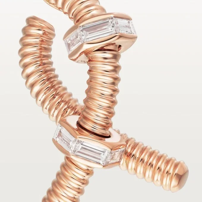 Σκουλαρίκι Ecrou De Cartier για το αριστερό αυτί – Ροζ χρυσός, διαμάντια – Cartier Σκουλαρίκι Ecrou De Cartier για το αριστερό αυτί – Ροζ χρυσός, διαμάντια – Cartier