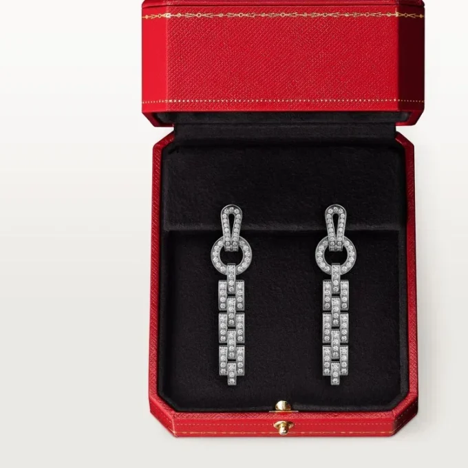 Σκουλαρίκια Agrafe – Λευκόχρυσο, Διαμάντια – Cartier Σκουλαρίκια Agrafe – Λευκόχρυσο, Διαμάντια – Cartier