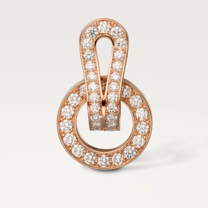 Σκουλαρίκια Agrafe – Ροζ χρυσός, διαμάντια – Cartier Σκουλαρίκια Agrafe – Ροζ χρυσός, διαμάντια – Cartier