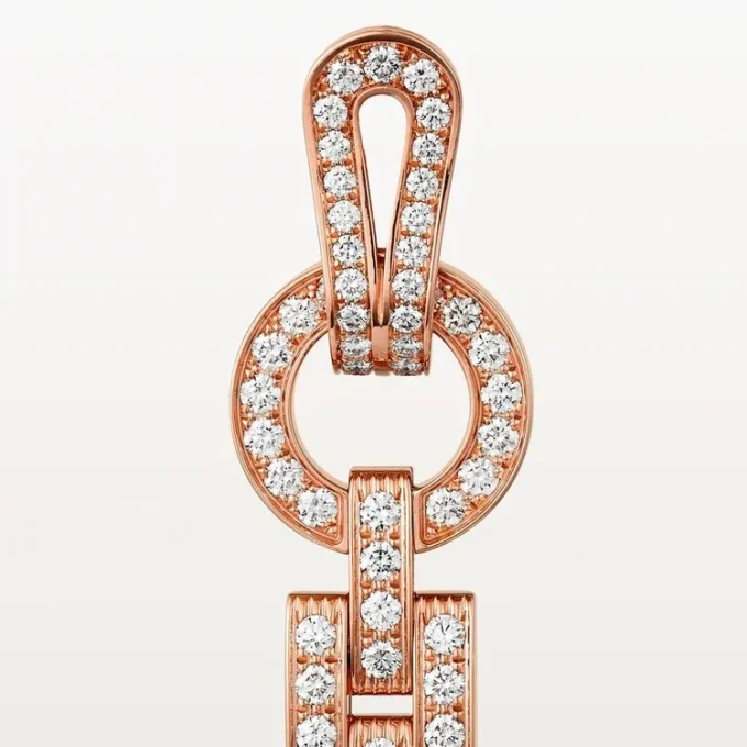 Σκουλαρίκια Agrafe – Ροζ χρυσός, διαμάντια – Cartier Σκουλαρίκια Agrafe – Ροζ χρυσός, διαμάντια – Cartier