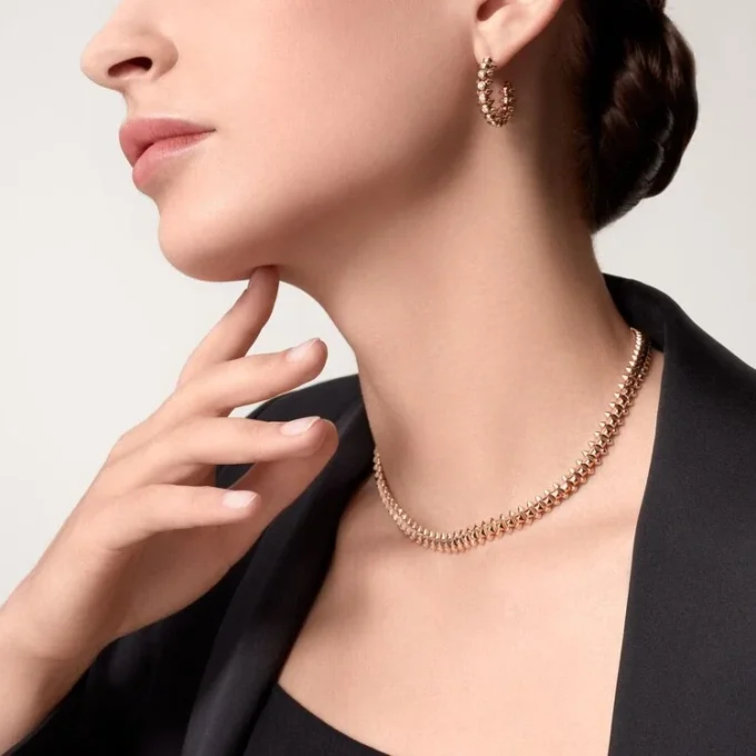 Σκουλαρίκια Clash De Cartier Διαμάντια – Ροζ χρυσός, Διαμάντια – Cartier Σκουλαρίκια Clash De Cartier Διαμάντια – Ροζ χρυσός, Διαμάντια – Cartier