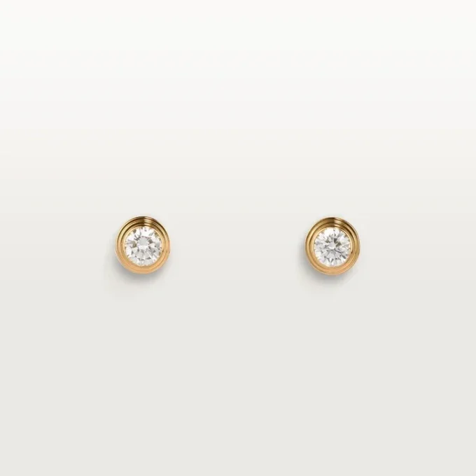 Σκουλαρίκια Diamants Legers, mm – Κίτρινο χρυσό, διαμάντια – Cartier