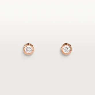 Σκουλαρίκια Diamants Legers, mm – Ροζ χρυσός, διαμάντια – Cartier