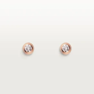 Σκουλαρίκια Diamants Legers – Ροζ χρυσός, διαμάντια – Cartier