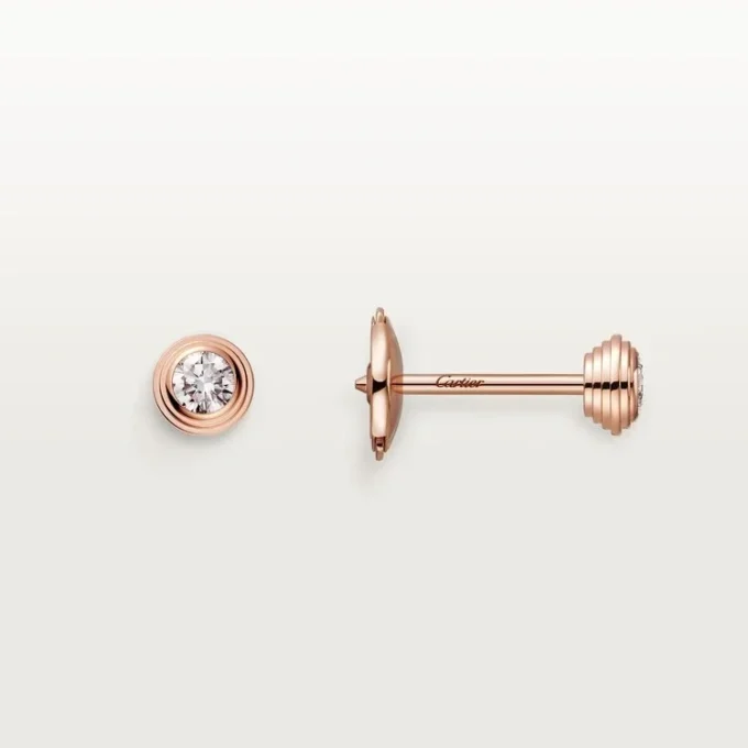 Σκουλαρίκια Diamants Legers – Ροζ χρυσός, διαμάντια – Cartier