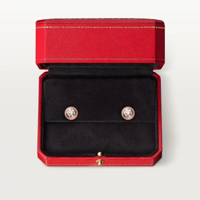 Σκουλαρίκια Diamants Legers – Ροζ χρυσός, διαμάντια – Cartier