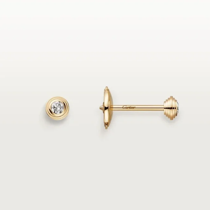 Σκουλαρίκια Diamants Legers Xs – Κίτρινο χρυσό, διαμάντια – Cartier