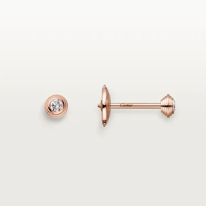 Σκουλαρίκια Diamants Legers Xs – Ροζ χρυσός, διαμάντια – Cartier