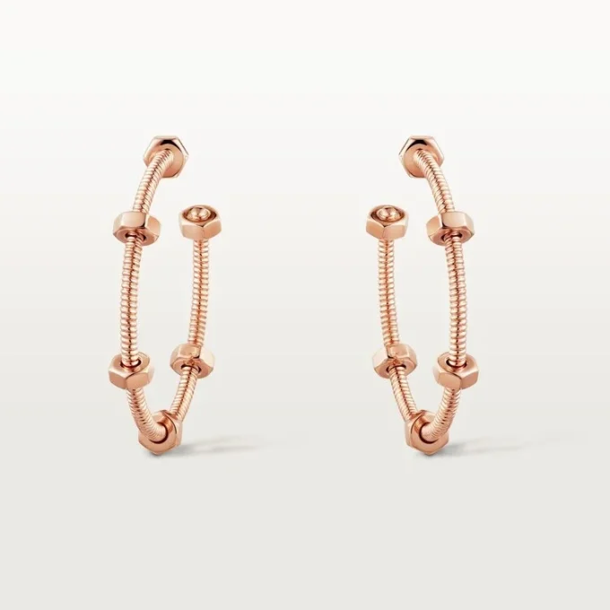 Σκουλαρίκια Ecrou De Cartier – Ροζ χρυσός – Cartier Σκουλαρίκια Ecrou De Cartier – Ροζ χρυσός – Cartier