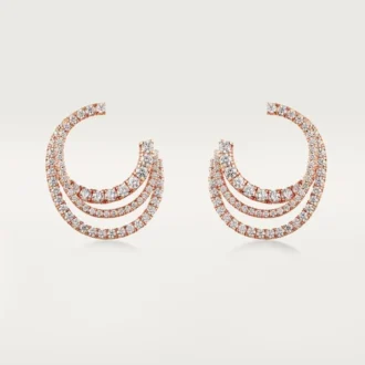 Σκουλαρίκια Etincelle De Cartier – Ροζ χρυσός, διαμάντια – Cartier