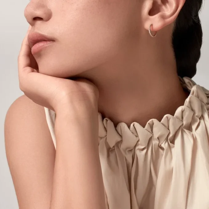 Σκουλαρίκια Etincelle De Cartier – Ροζ χρυσός, διαμάντια – Cartier