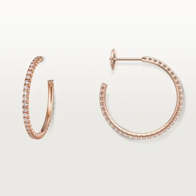 Σκουλαρίκια Etincelle De Cartier – Ροζ χρυσός, διαμάντια – Cartier