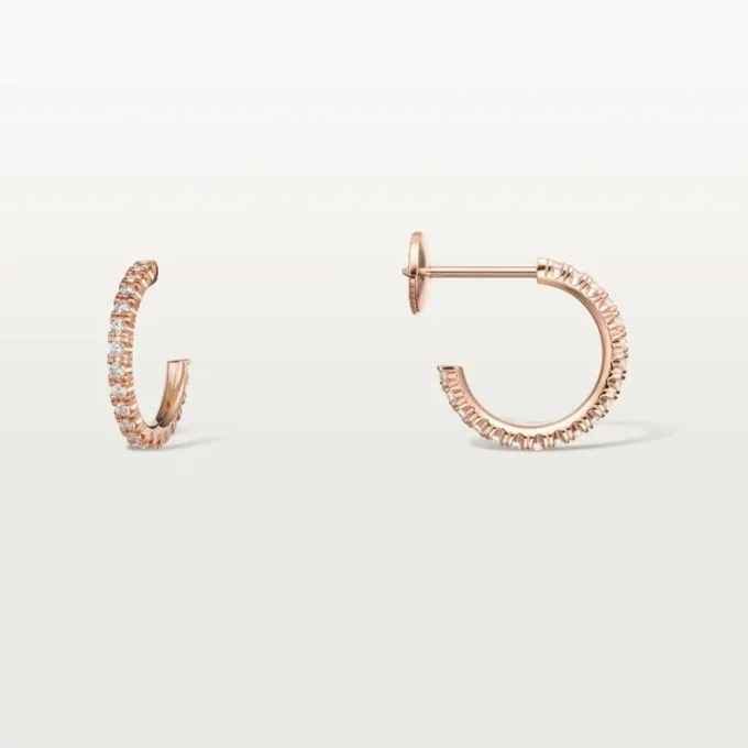 Σκουλαρίκια Etincelle De Cartier – Ροζ χρυσός, διαμάντια – Cartier