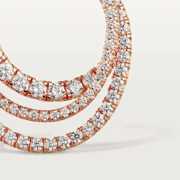 Σκουλαρίκια Etincelle De Cartier – Ροζ χρυσός, διαμάντια – Cartier