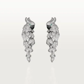 Σκουλαρίκια Faune Et Flore De Cartier, με πάβ