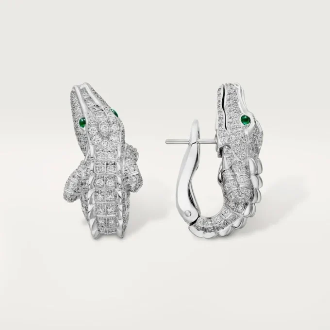Σκουλαρίκια Faune Et Flore De Cartier, με πάβ
