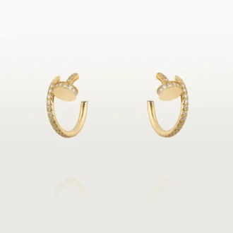 Σκουλαρίκια Juste Un Clou – Κίτρινο χρυσό, διαμάντια – Cartier