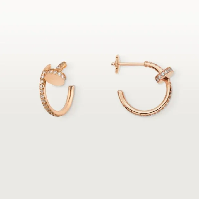 Σκουλαρίκια Juste Un Clou με διαμάντια, ροζ χρυσός | Cartier Us Σκουλαρίκια Juste Un Clou με διαμάντια, ροζ χρυσός | Cartier Us