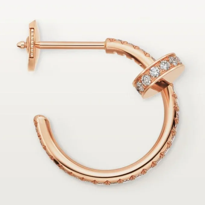 Σκουλαρίκια Juste Un Clou με διαμάντια, ροζ χρυσός | Cartier Us Σκουλαρίκια Juste Un Clou με διαμάντια, ροζ χρυσός | Cartier Us