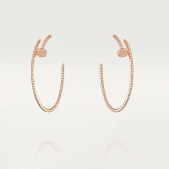 Σκουλαρίκια Juste Un Clou – Ροζ χρυσός, διαμάντια – Cartier