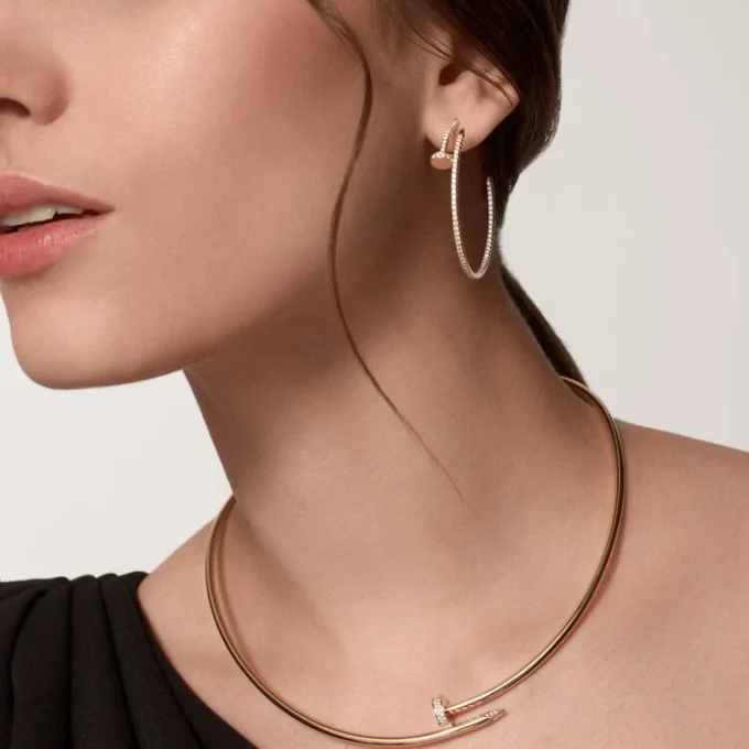Σκουλαρίκια Juste Un Clou – Ροζ χρυσός, διαμάντια – Cartier Σκουλαρίκια Juste Un Clou – Ροζ χρυσός, διαμάντια – Cartier