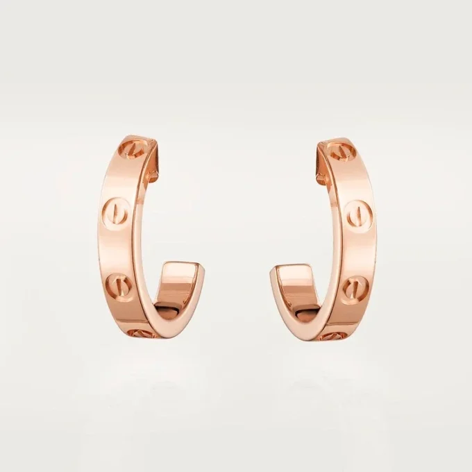 Σκουλαρίκια Love – Ροζ χρυσός – Cartier
