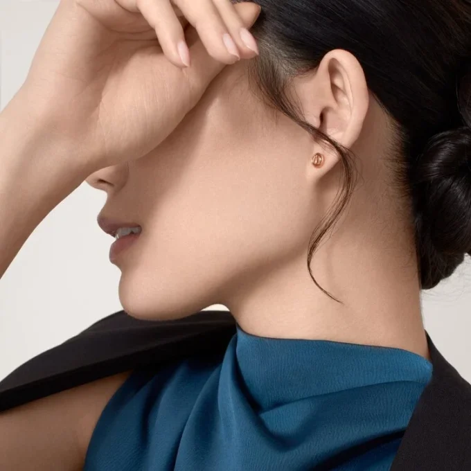 Σκουλαρίκια Love – Ροζ χρυσός – Cartier