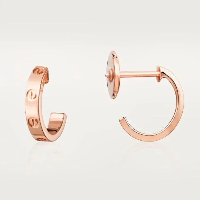 Σκουλαρίκια Love – Ροζ χρυσός – Cartier