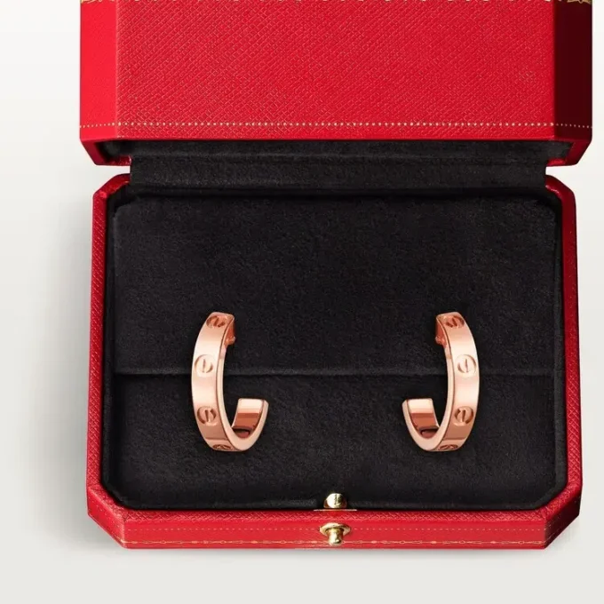 Σκουλαρίκια Love – Ροζ χρυσός – Cartier