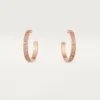 Σκουλαρίκια Love – Ροζ χρυσός, διαμάντια – Cartier